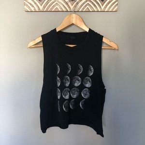 Phase of the moon cropped top